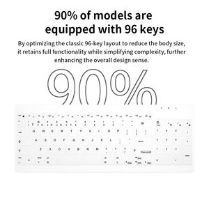 Nuevo Teclado Inalámbrico de Silicona Tipo C de Tres Modos a Prueba de Agua para Hospital - Product Image 4