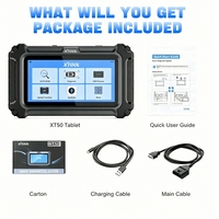Escáner OBD2 de Sistema Completo XTOOL XT50, Herramienta de Diagnóstico para Automóviles, 26+ Funciones Especiales, 64G, Actualización Gratuita de por Vida, Lector de Códigos Automotrices