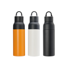 Bouteille isotherme en acier inoxydable à double paroi de 19 oz avec logo personnalisé et couvercle à ouverture rapide – Cadeau d'entreprise en gros pour coffrets cadeaux