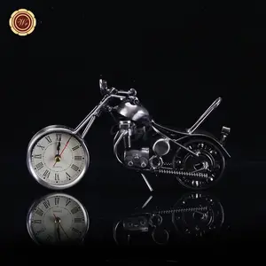 Mini moto jouet à collectionner cadeaux horloges modernes décoration de la maison métal moulé sous pression motos modèle