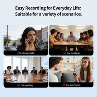 VORMOR M1Pro Enregistreur vocal numérique intelligent avec abonnement gratuit d'un an, prise en charge de la personnalisation SDK/APP/API/Memory, mini enregistreur vocal