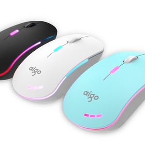 Aigo Q701 Wireless Gaming <b>Mouse</b> 2.4Ghz Optical RGB Backlit For Desktop Laptop Right Hand Ergonomic Design - Product Image 2