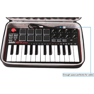 Étui de transport rigide en EVA personnalisé, anti-choc, pour <span class=keywords><strong>clavier</strong></span> MIDI <span class=keywords><strong>AKAI</strong></span> <span class=keywords><strong>MPK</strong></span> <span class=keywords><strong>Mini</strong></span> 25 touches - Product Image 4