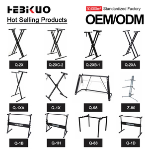 Support de piano numérique à quatre trépieds HEBIKUO Q-88, support de <span class=keywords><strong>clavier</strong></span> à 4 pieds, support d'instrument de musique directement de l'usine - Product Image 5