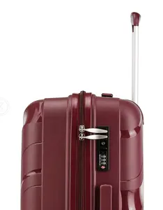 Durable 24-дюймовый красный изготовленный на заказ Багаж чемодана тележки установлен для путешествий женщин