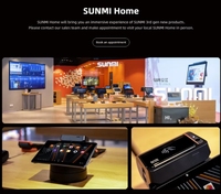 SUNMI V3 MIX Écran tactile 10.1 pouces Android13 Ordinateur de bureau Pos Imprimante thermique Supermarché NFC Barcode Scan Pos System