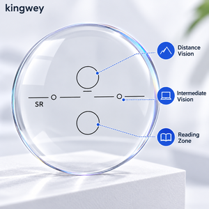 <span class=keywords><strong>Lunettes</strong></span> <span class=keywords><strong>de</strong></span> <span class=keywords><strong>vue</strong></span> <span class=keywords><strong>de</strong></span> haute qualité avec verres optiques progressifs 1.56 bloquant la lumière bleue, à <span class=keywords><strong>prix</strong></span> avantageux, avec des verres transparents - Product Image 2