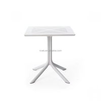 Tables à manger en plastique d'extérieur durables et imperméables au design moderne - Facile à transporter RW DT-A02 pour hôtel, salon, balcon - Direct