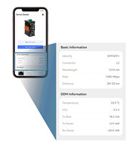 Convertidor de Medios de Fibra Óptica SFP Industrial con Gestión de Red Inteligente, Switch e Inyector PoE Ethernet con Pantalla LED y Tipo-C para Teléfono y PC