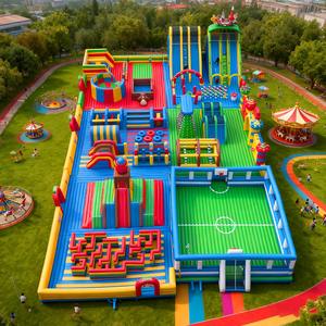 Castillo Inflable Gigante para Saltar, Interior y Exterior, Trampolín Inflable para Niños, <span class=keywords><strong>Parque</strong></span> de Diversiones Inflable - Product Image 1