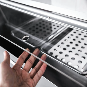 Vitrine chauffante électrique multifonctionnelle de 1,5 m pour restaurant, à vendre - Product Image 5