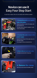 Прыжок-стартер, воздушный насос, портативный автомобильный аккумулятор, запчасти для стартера, стартер 12 В - Product Image 5