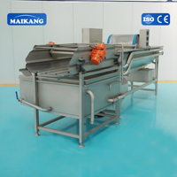 Geïntegreerde Vortex Bubble groenteverwerkingsmachines voor industriële catering, grote volumestroom, met SUS304