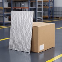 Tapis insonorisant en aluminium, caoutchouc butyle auto-adhésif, feuille d'amortissement sans impression pour l'insonorisation automobile NVH