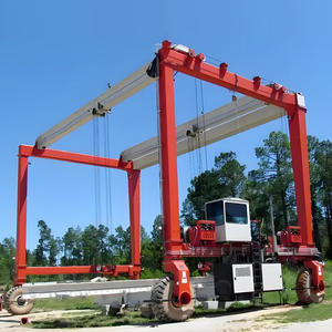 رافعة جسرية للحاويات بسعة 45 طن مع عجلات وإطارات، مسافة رفع 35 متر، محرك وصندوق تروس - Product Image 3