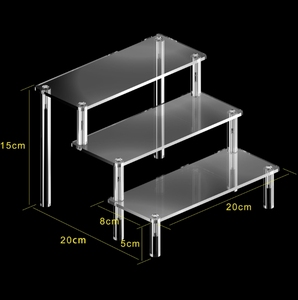 Rak figur rak kotak tampilan rak penyimpanan rak penyimpanan akrilik trapesium - Product Image 4