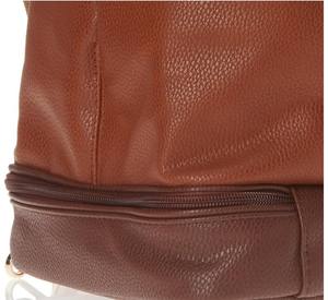 Sac de sport portable en cuir avec logo personnalisé, grande capacité, imperméable, pour tennis, pickleball, badminton, raquette de padel, avec poche pour chaussures - Product Image 3