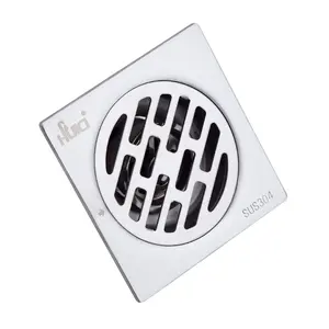 便宜的 120毫米 * 120毫米方形不锈钢浴室淋浴排水厨房地漏与可移动的过滤器