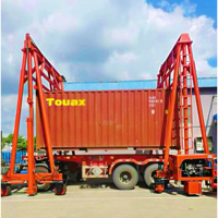 Grue mobile de port pour la grue de transporteur de chevauchement de pneu en caoutchouc de conteneur de béton préfabriqué de grand bateau