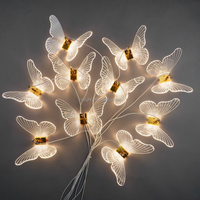 Lustre papillon à LED pour décoration de plafond de salle de mariage