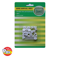Prodigy autres fournitures pour bébés crochet à clous de haute qualité en plastique ABS 20 pièces petite usine crochets à vis pour mur
