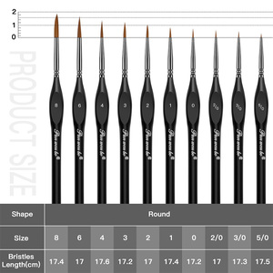 Panwenbo, 10 Uds., pinceles <span class=keywords><strong>de</strong></span> línea en miniatura <span class=keywords><strong>de</strong></span> pelo <span class=keywords><strong>de</strong></span> nailon, pintura artística, juego <span class=keywords><strong>de</strong></span> pinceles <span class=keywords><strong>de</strong></span> pintura <span class=keywords><strong>de</strong></span> detalles finos para modelos <span class=keywords><strong>de</strong></span> aceite <span class=keywords><strong>de</strong></span> acuarela acrílica - Product Image 4