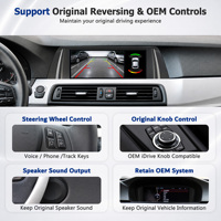 Pantalla Multimedia CodeLynk 1920*720 para BMW Serie 5 GT F07 F10 2011-2017 NBT CIC, Carplay Inalámbrico 4 en 1, Pantalla Táctil
