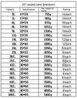 Yolecen 304 épaissi en acier inoxydable stockage Fermentation baril plaque Type de plat pour riz lait thé colza huile riz vin
