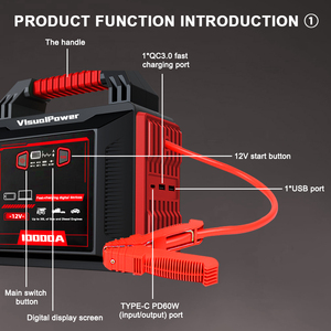 Démarreur de batterie robuste 10000A pour tous les camions semi-remorques - Product Image 3