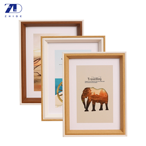 <span class=keywords><strong>Cadre</strong></span> <span class=keywords><strong>photo</strong></span> MDF bicolore vertical de bureau 4x6 5x7 6x8 8x10 – Décoration artistique simple et élégante pour la maison, cadeau, à poser sur table - Product Image 1