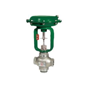 24003 Three Way Control Mixing <b>Diverting</b> Bronze CF8M Stainless Steel Threaded Flanged - Product Image 1