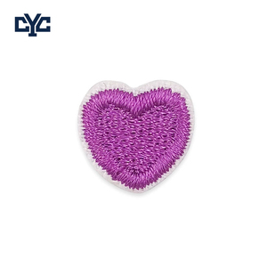 Parches Bordados <span class=keywords><strong>de</strong></span> Corazón Amarillo <span class=keywords><strong>Mini</strong></span> <span class=keywords><strong>de</strong></span> Fábrica, Pequeños y Lindos, Personalizados, Multicolores, para Coser - Product Image 4