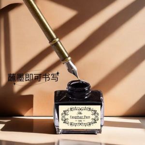 Stylo à Aile Mécanique en Métal <span class=keywords><strong>Plume</strong></span> <span class=keywords><strong>d</strong></span>'<span class=keywords><strong>Oie</strong></span> Cadeau Set <span class=keywords><strong>Plume</strong></span> et Encre <span class=keywords><strong>Calligraphie</strong></span> Graduation Cadeau Feu Laque Timbres - Product Image 6