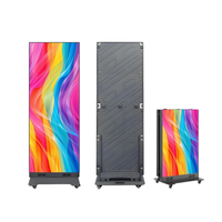 Layar LED Portabel Lipat, Poster LED, Signage Digital untuk Pameran dan Iklan Acara