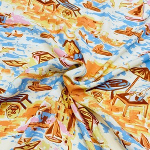 BC haute qualité 2026 viscose rayonne Animal île pêcheurs Style tissu imprimé pour vêtements de style vacances - Product Image 2