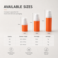 Mini flacon pompe cosmétique en PP 5ml 10ml 15ml, couleur personnalisée, emballage pour soins de la peau, crème pour les yeux, sérum, lotion, kit de voyage, OEM