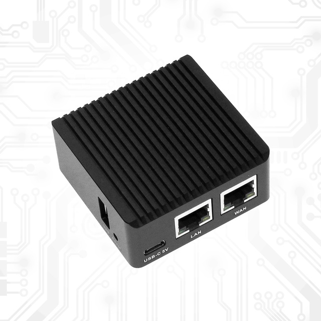 NanoPi R2S Oficial metal shell OpenWrt system RK3328 mini router dual gigabit port 1GB of large memory