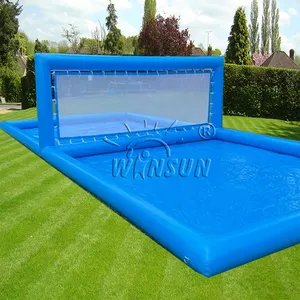 WINSUN Inflatable Volleyball Court Inflatables Factory Beach Water Pool Sealed Water Volleyball Play Court