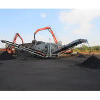 Concasseur de roche diesel portable pour mines, concasseur à cône mobile, concasseur de déchets de construction, de débris et de minerai de fer, prix du concasseur de pierre