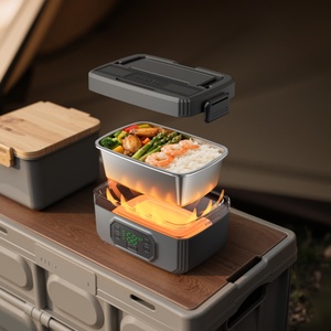 Customized 1.6L Portable Travel <b>Electric</b> <b>Food</b> <b>Warmer</b> Cordless Self-heating Rechargeable Lunch Box for Outdoor - Product Image 2