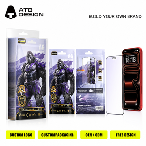 Lot de <span class=keywords><strong>10</strong></span> protections d'écran en verre trempé mat anti-lumière bleue pour <span class=keywords><strong>iPhone</strong></span> 18 17 16 15 Pro Max, anti-reflet et sans bulles - Product Image 4