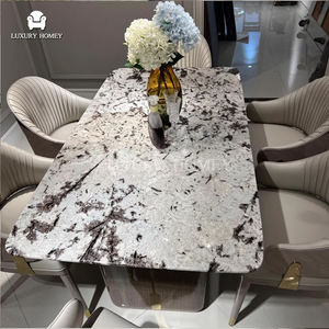 Juego de Comedor de Mármol Moderno y Acogedor para el Hogar, para Comedor y Sala de Estar, Duradero, con Garantía de 10 Años - Product Image 4