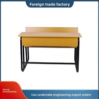 Ensemble bureau et chaise monobloc en ABS, design moderne et minimaliste, pour auditorium, conférence, étude, salle de classe, avec conception détachable