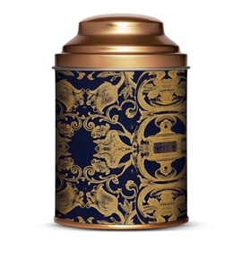 Contenedor de Metal Grande con Doble Tapa Hermética, Diseño Vintage, Redondo, para Almacenar Granos de Café y Té Negro - Product Image 2