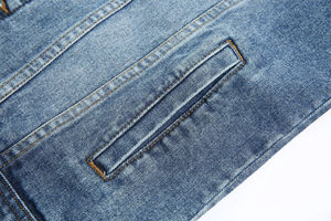 Chaleco Cargo Retro de Mezclilla para Hombre, Otoño 2026, Algodón Lavado, Multibolsillos, Sin Mangas, Cuello en V, Casual, Transpirable, Resistente al Viento, con Botones - Product Image 3