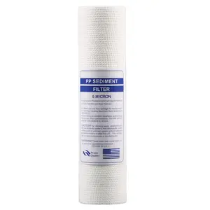 1 micron 5 micron filtro 10 20 30 40 pollici sedimento melt soffiato pp cartuccia filtro per tutta la casa sistema di filtro per l'acqua