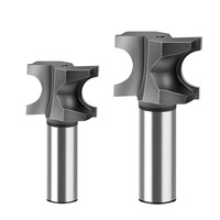 1/4 "fraise à bordure convexe avec poignée en alliage couteau demi-cercle de charpentier travail du bois coupe-bullnose de base disponible CNC