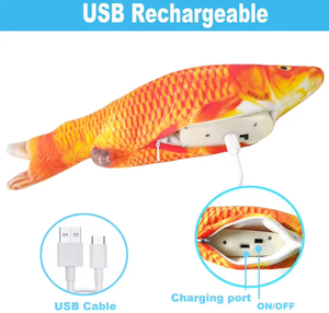 Nuevo Juguete Interactivo Ecológico y Moderno para Gatos, Peluche de Pez con USB, Relleno de Hierba Gatera, Divertido Juguete Móvil para Mascotas - Product Image 3