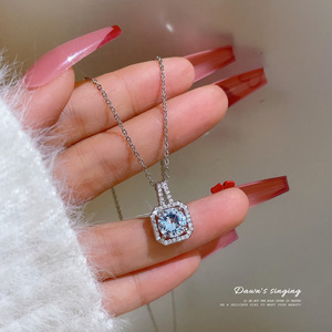 Women Earrings Stud Set for Gift Fashion Jewelry Sets Shiny Stainless Steel Zircon Pendant <b>Necklace</b> Earrings and <b>Rings</b> Set - Product Image 6