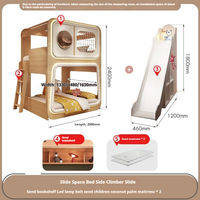 Garde-corps pour enfants Lit à capsule spatiale Petit lit superposé créatif innovant Lit superposé composite haut et bas en forme de S